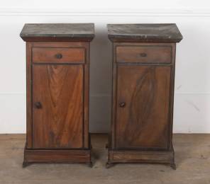 A Pair of 18th Century Directoire Bedside Tables